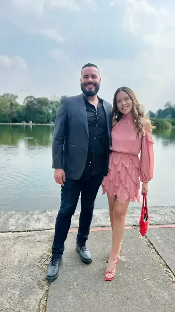 Italú Rivera con un inversionista