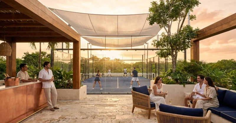 Canchas de pádel en rooftop